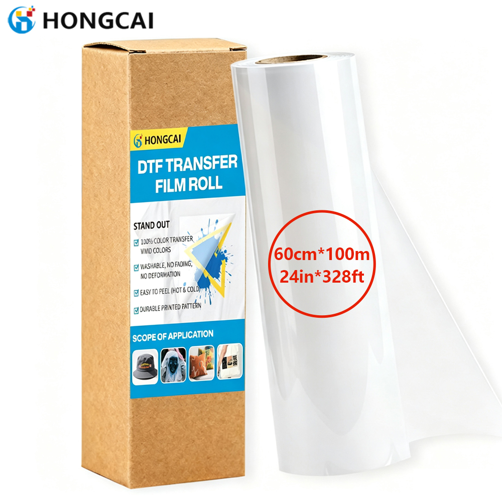 Commercial Printing On Fabric - DTF Transfer Filmi Ruloları 24in×328ft Çift