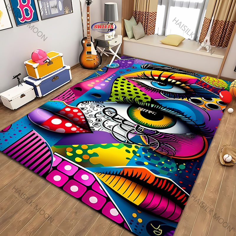3D HD Baskı Pop Art Renkli Hal - Hall Commercial Printing incelemesi ve fiyatı
