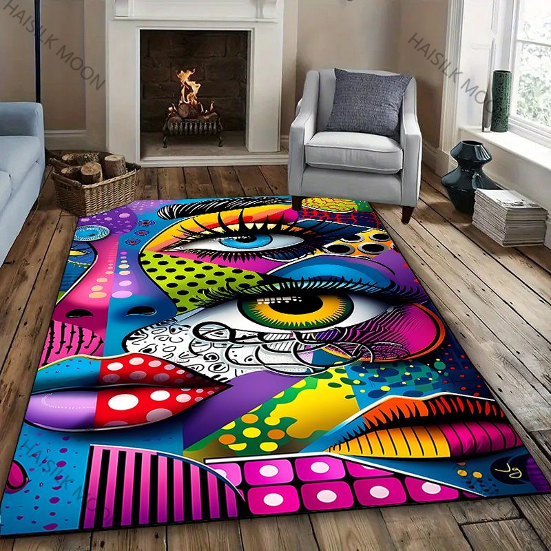 3D HD Baskı Pop Art Renkli Hal - Hall Commercial Printing incelemesi ve fiyatı