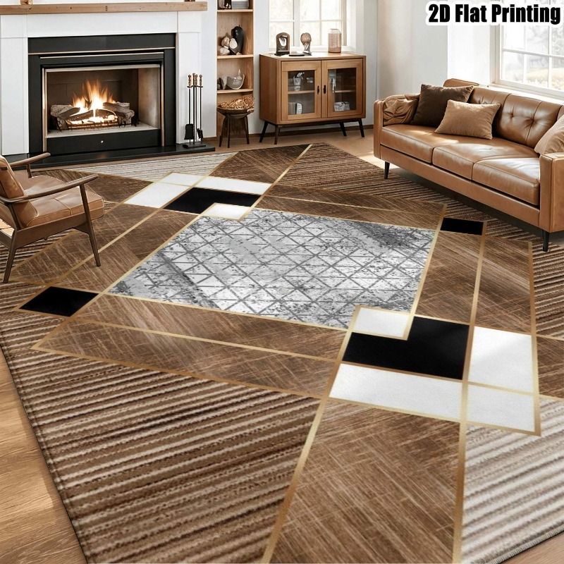 2D Soyut Kıvrımlı Desenli Halı - Hall Commercial Printing incelemesi ve fiyatı