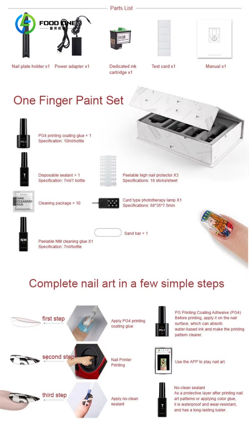 Özelleştirilmiş Hepsi Bir Arad - Commercial Nail Printing Machine incelemesi ve fiyatı