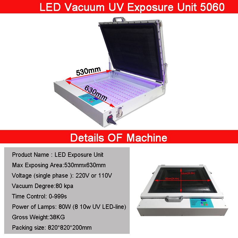 50×60cm Vakumlu UV LED Serigra - Commercial Printing Process incelemesi ve fiyatı