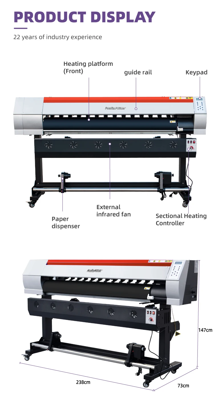 Fabrika Fiyatı 1.6m Geniş Form - Large Format Sublimation Printer incelemesi ve fiyatı